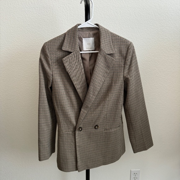 Mango Check Blazer Size XS - Picture 6 of 6